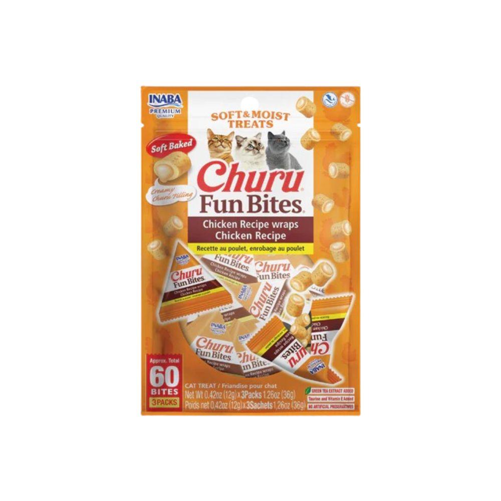 Inaba Churu Fun Bites Cat Treat - Chicken Recipe wraps Chicken Recipe