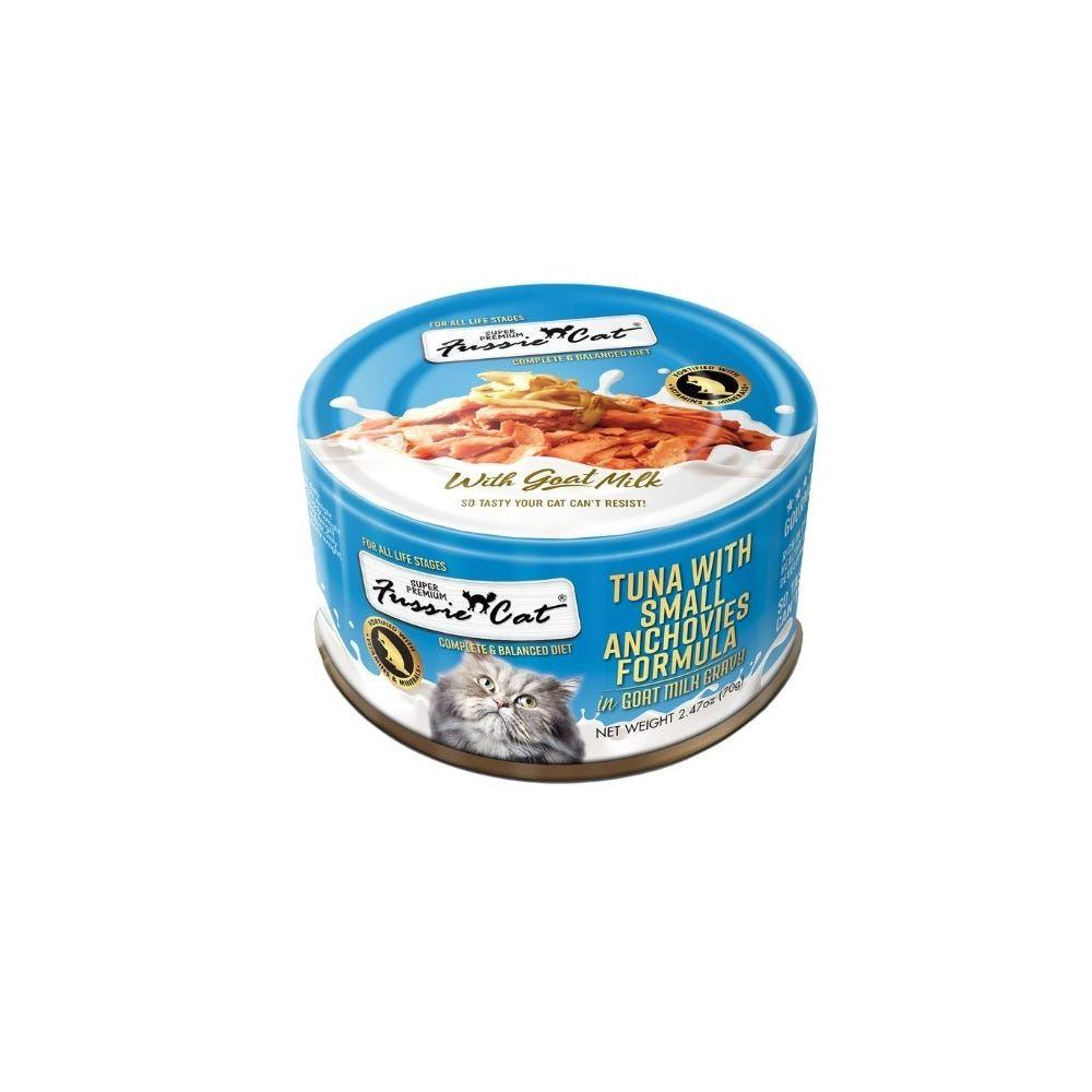 Fussie Cat Tuna with Small Anchovies Formula in Goat Milk Gravy