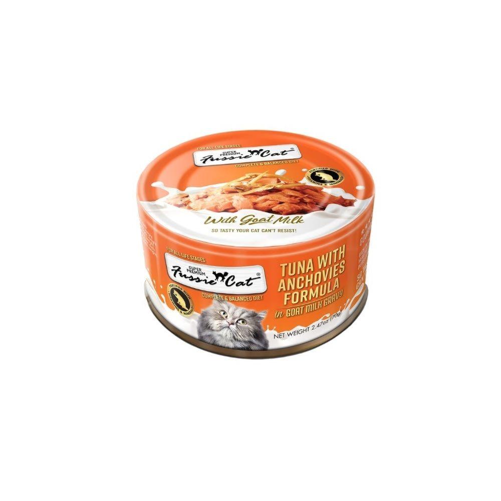 Fussie Cat Tuna with Anchovies Formula in Goat Milk Gravy