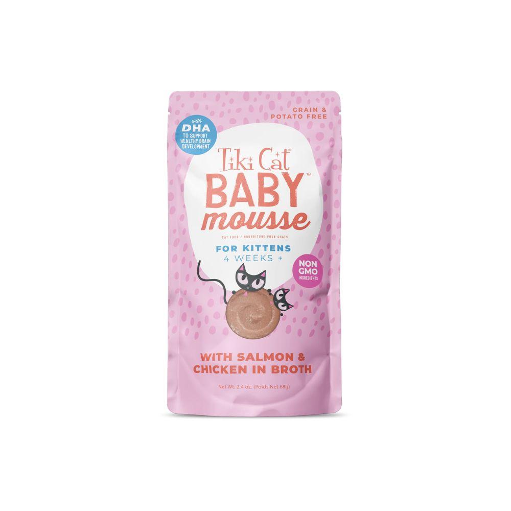 Tiki Cat Baby Mousse Wet Cat Food - Chicken & Salmon
