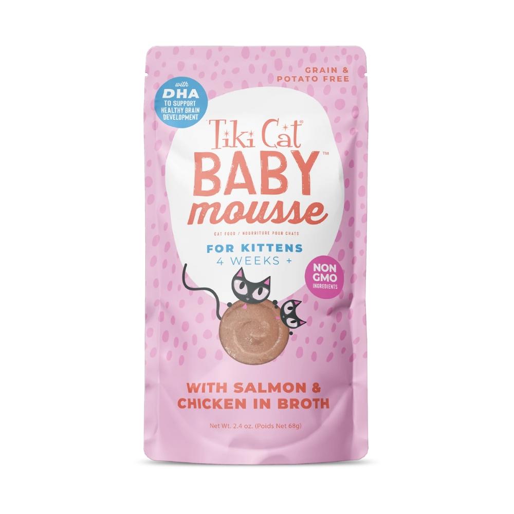 Tiki Cat 幼猫慕斯主食餐包 鸡肉三文鱼配方 一袋2.4oz