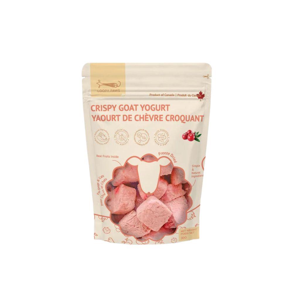 Loopypaws Crispy Goat Yogurt Treats For Cat & Dog - Cranberry