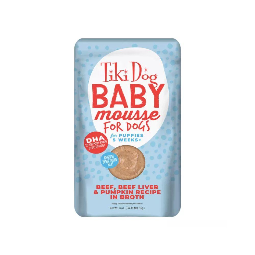 Tiki Dog Baby Mousse Puppy Wet Food - Beef Liver & Pumpkin
