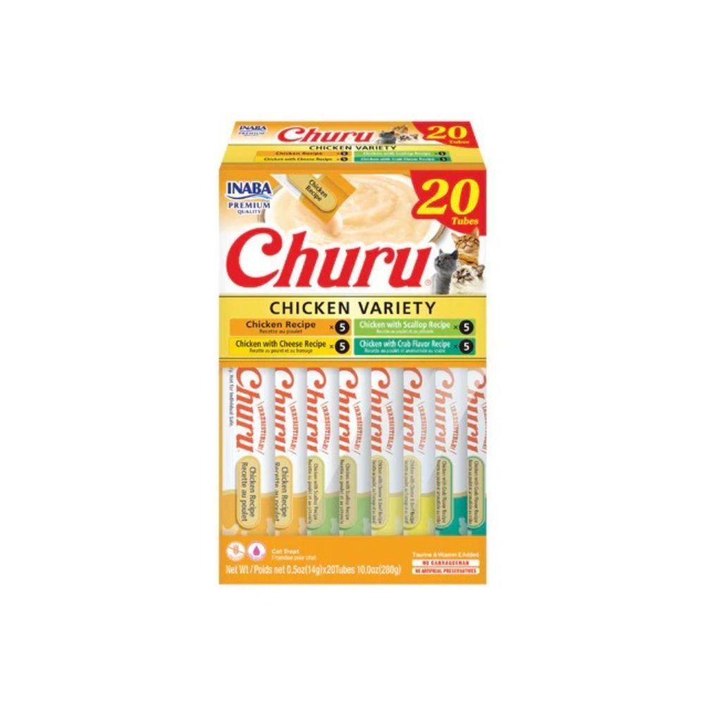 Inaba Churu Purées Cat Treat - 20 ct Chicken Variety Box