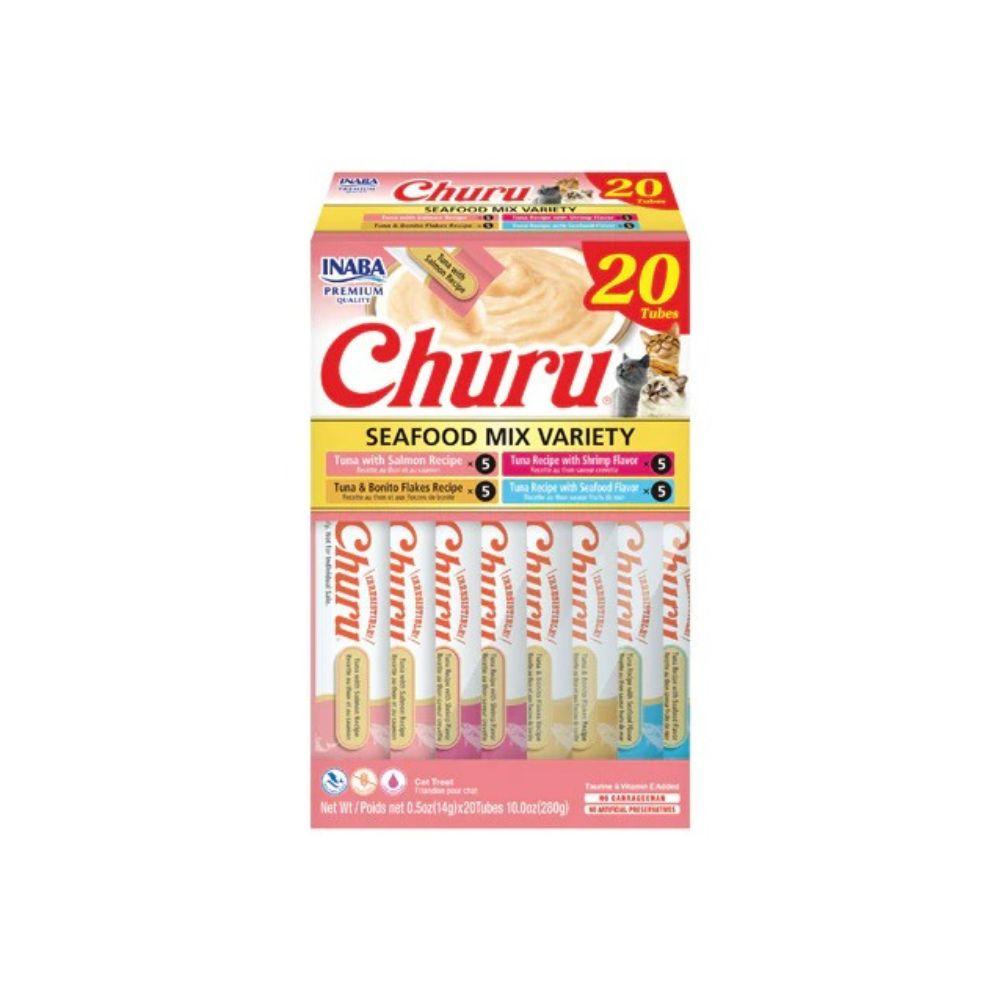 Inaba Churu Purées Cat Treat - 20 ct Seafood Variety Box