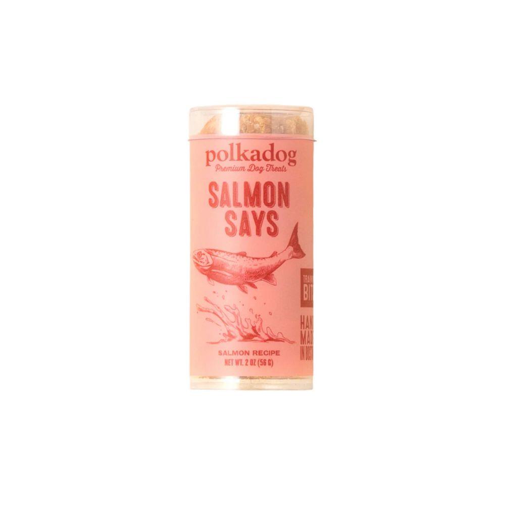 Polkadog Salmon Says Mini Treats Tube For Dog & Cat