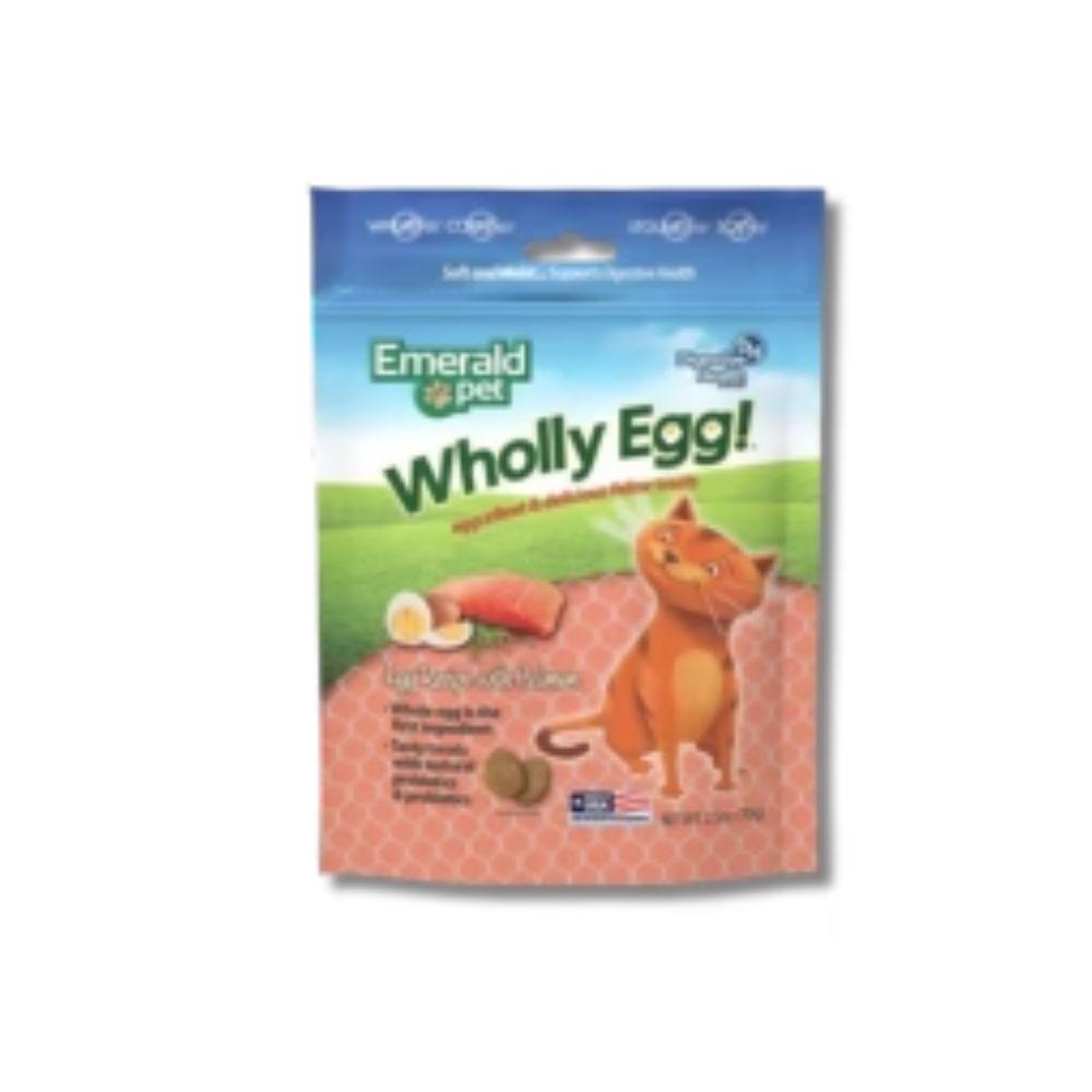 Emerald Pet 猫咪专用 鸡蛋小饼干 烟熏三文鱼口味 零食奖励训练 一袋70g