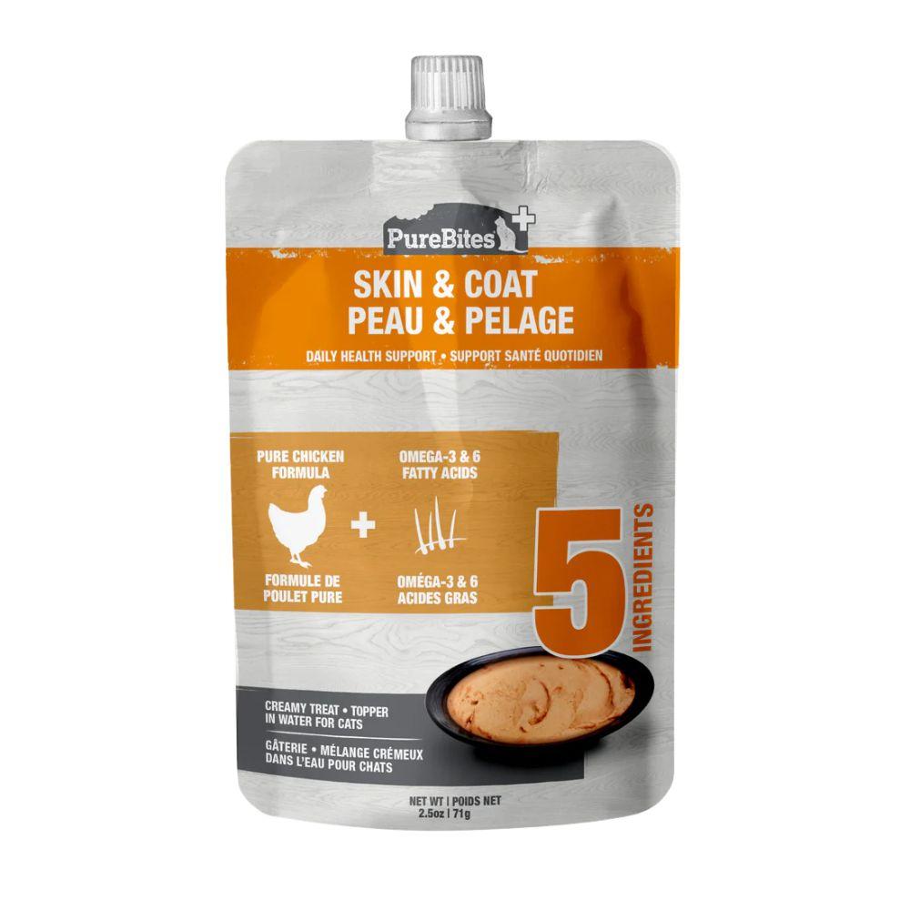 Purebites Skin & Coat Squeezable Cat Treat