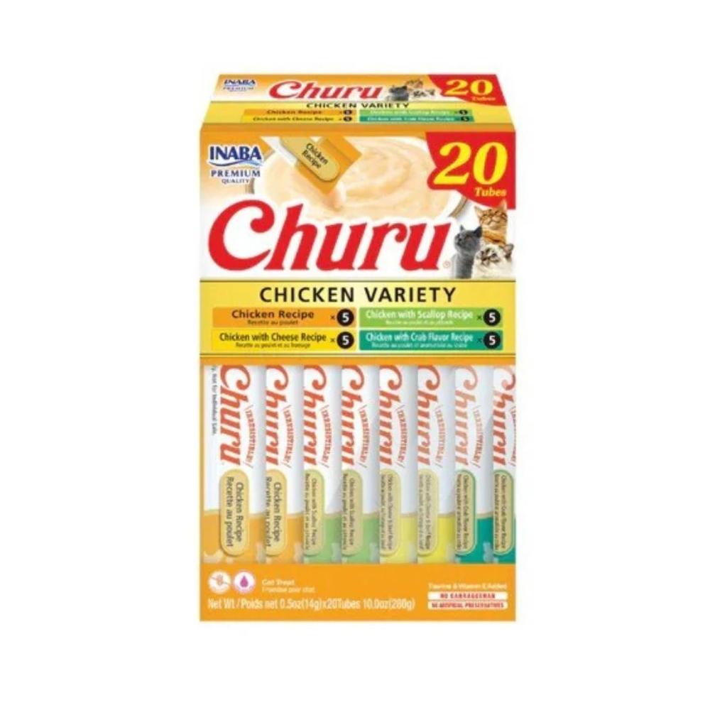 伊纳宝Inaba 超值综合猫咪汤条 鸡肉混合口味 一盒20根入