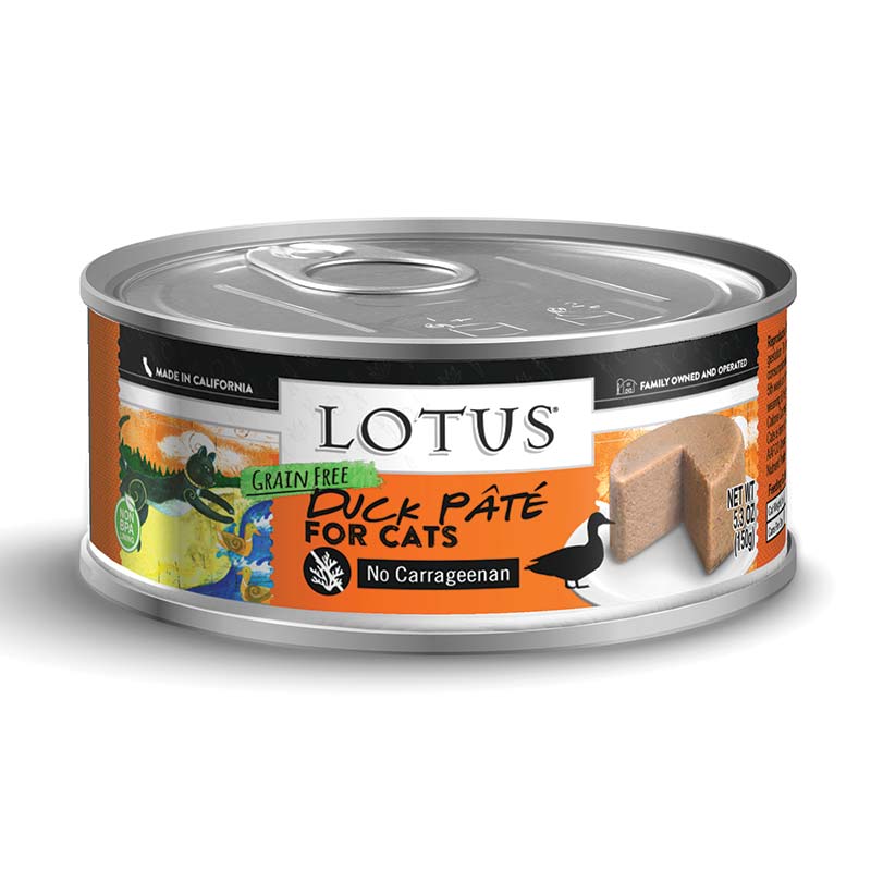 Lotus Grain Free Pate Cat Wet Food - Duck 5.3oz