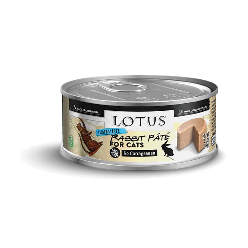 Lotus Grain Free Pate Cat Wet Food - Rabbit 5.3oz