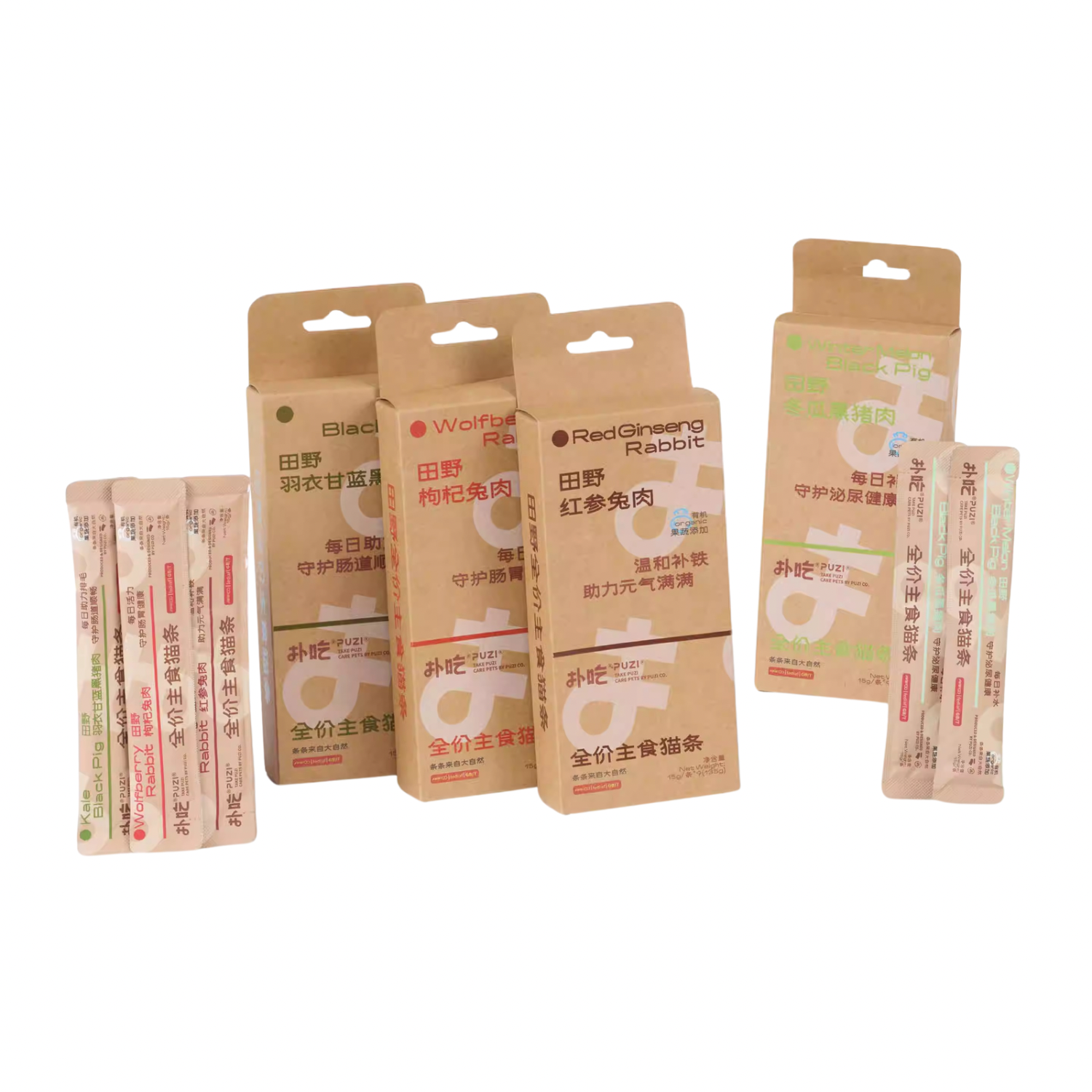 PUZI Hydrating & Nutritions Wet Cat Treats - Muti Flavor