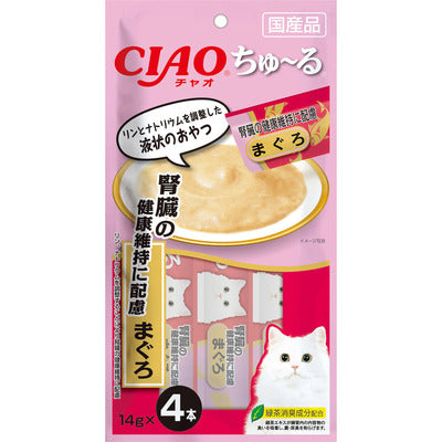 日本Ciao 日本产功能性猫条 金枪鱼肾脏健康配方 一袋4根入