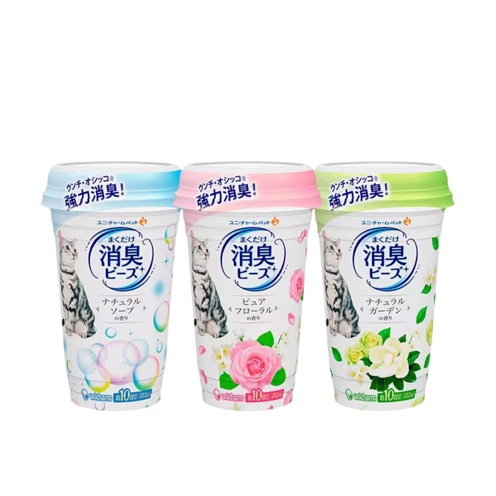 Unicharm Cat Litter Deodorizing Beads - 3 Scents
