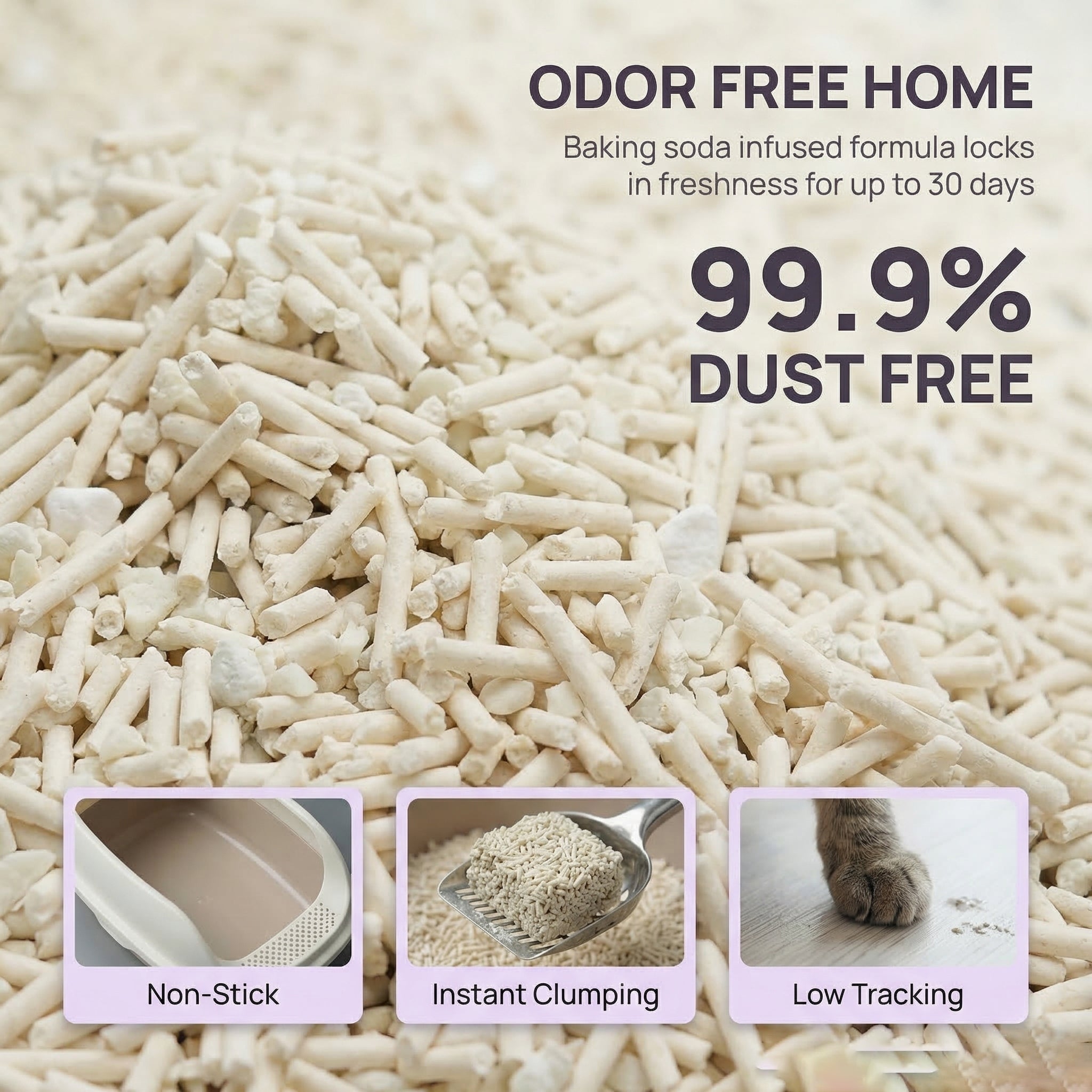 Petshy Cassava & Tofu Mixed Cat Litter - 2.5kg/bag