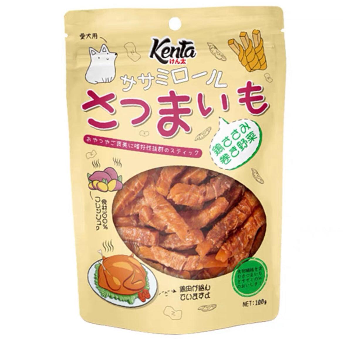 Kenta 犬太狗狗肉条磨牙棒 四款可选 肉干缠绕奶酪地瓜 小型犬磨牙奖励零食 100g一袋 - Maokidspet