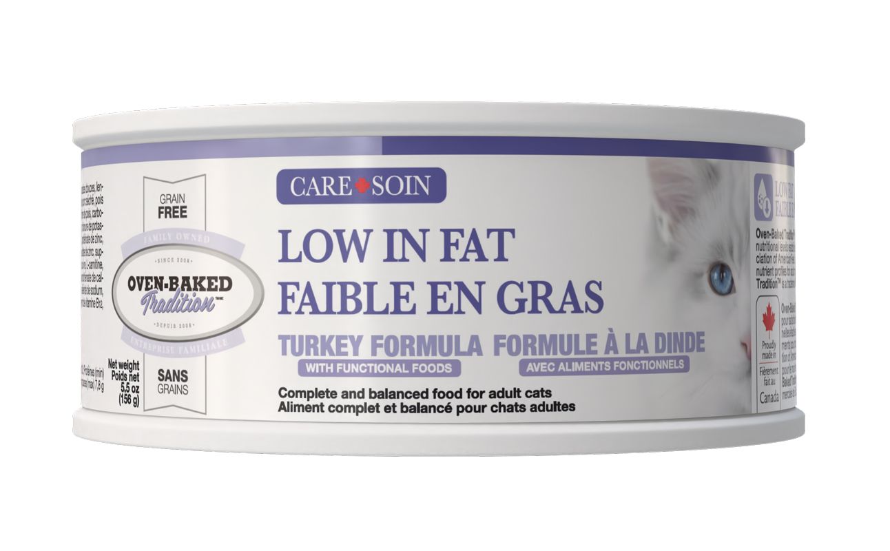 Oven-Baked Tradition Grain Free Care,  Low In Fat Turkey Pate Cat