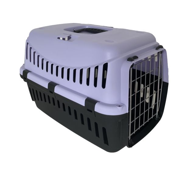 Bergamo Gipsy Eco Metal Door Pet Carrier - Lilac- 2 Sizes