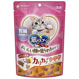 Unicharm Crunchy Seafood Cat Cookies - Kidney Health - 60g