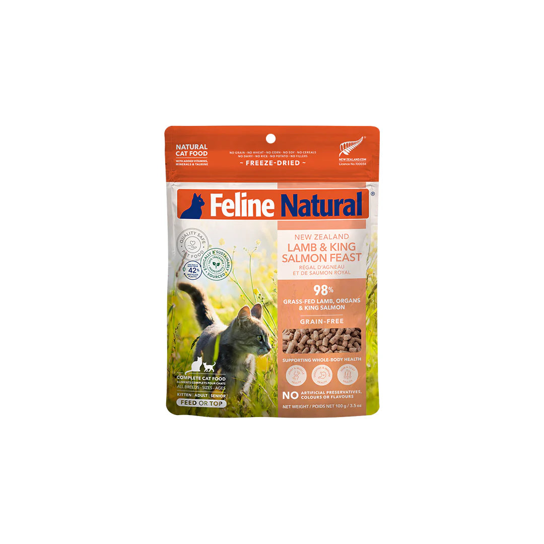 Feline Natural Raw Freeze-Dried Lamb & Salmon Feast