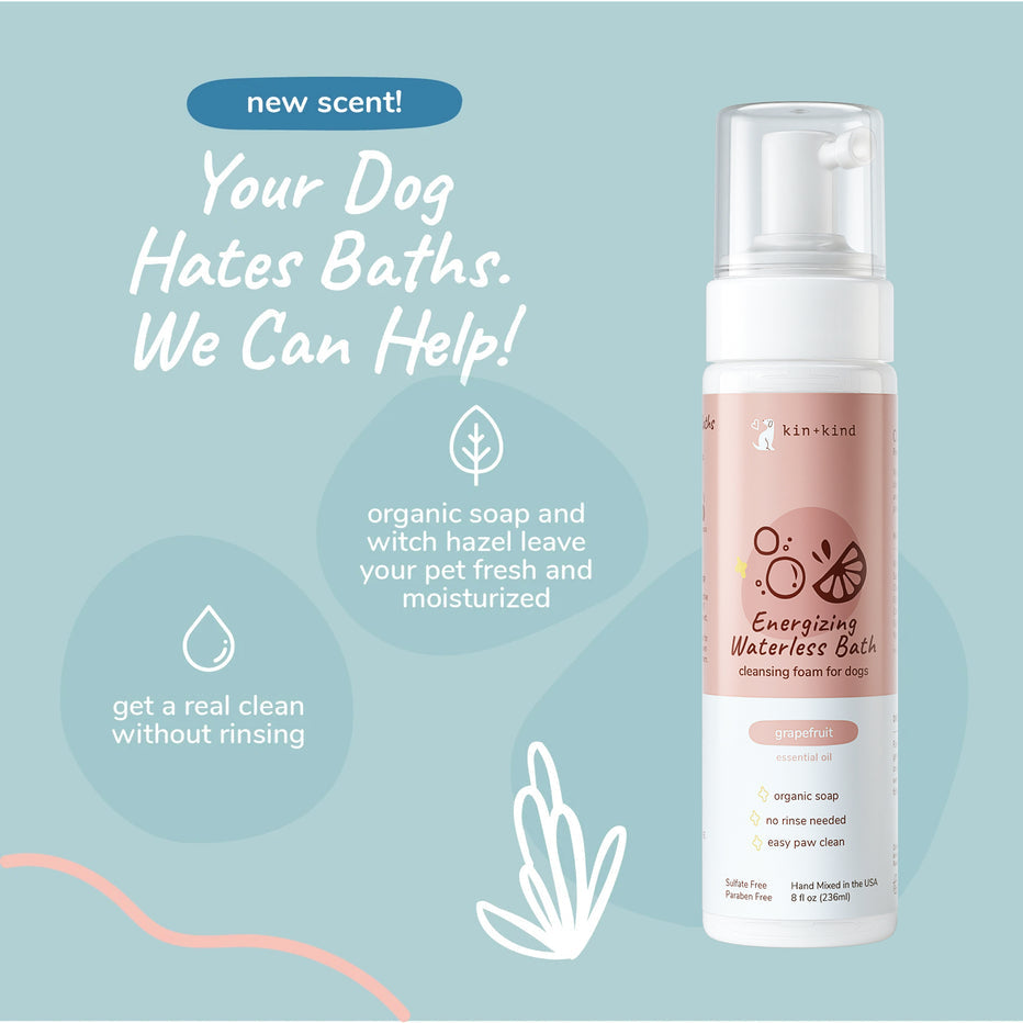 Kin + Kind Energizing Waterless Bath - Grapefruit