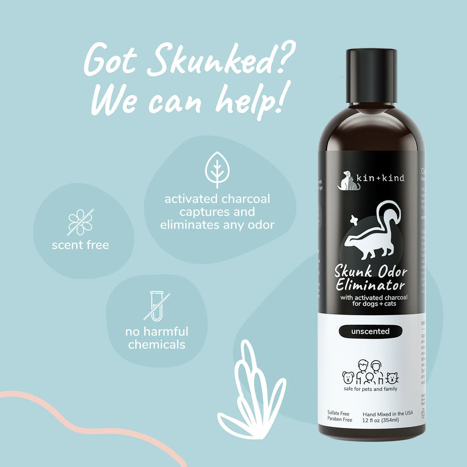 Kin + Kind Skunk Odor Eliminator Shampoo For Dog & Cat