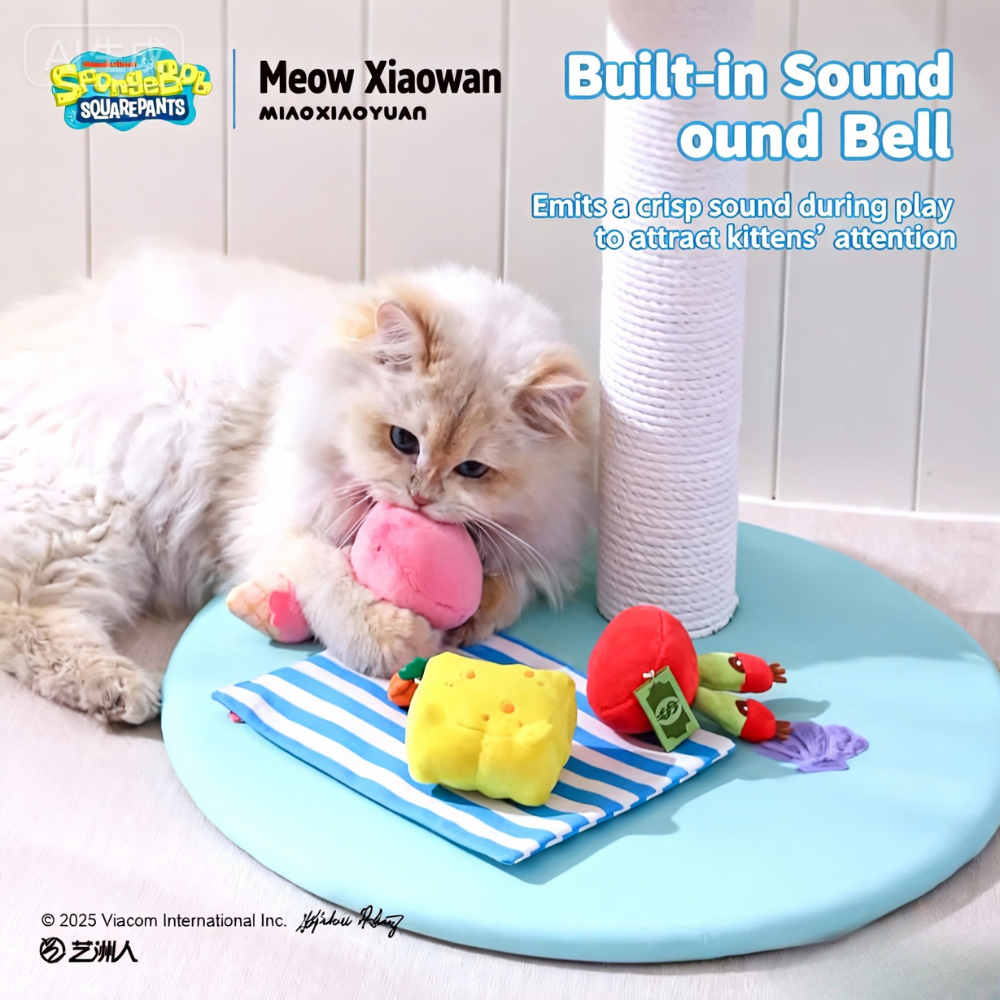 Miao-XiaoYuan SpongeBob SquarePants Catnip Plush Toys