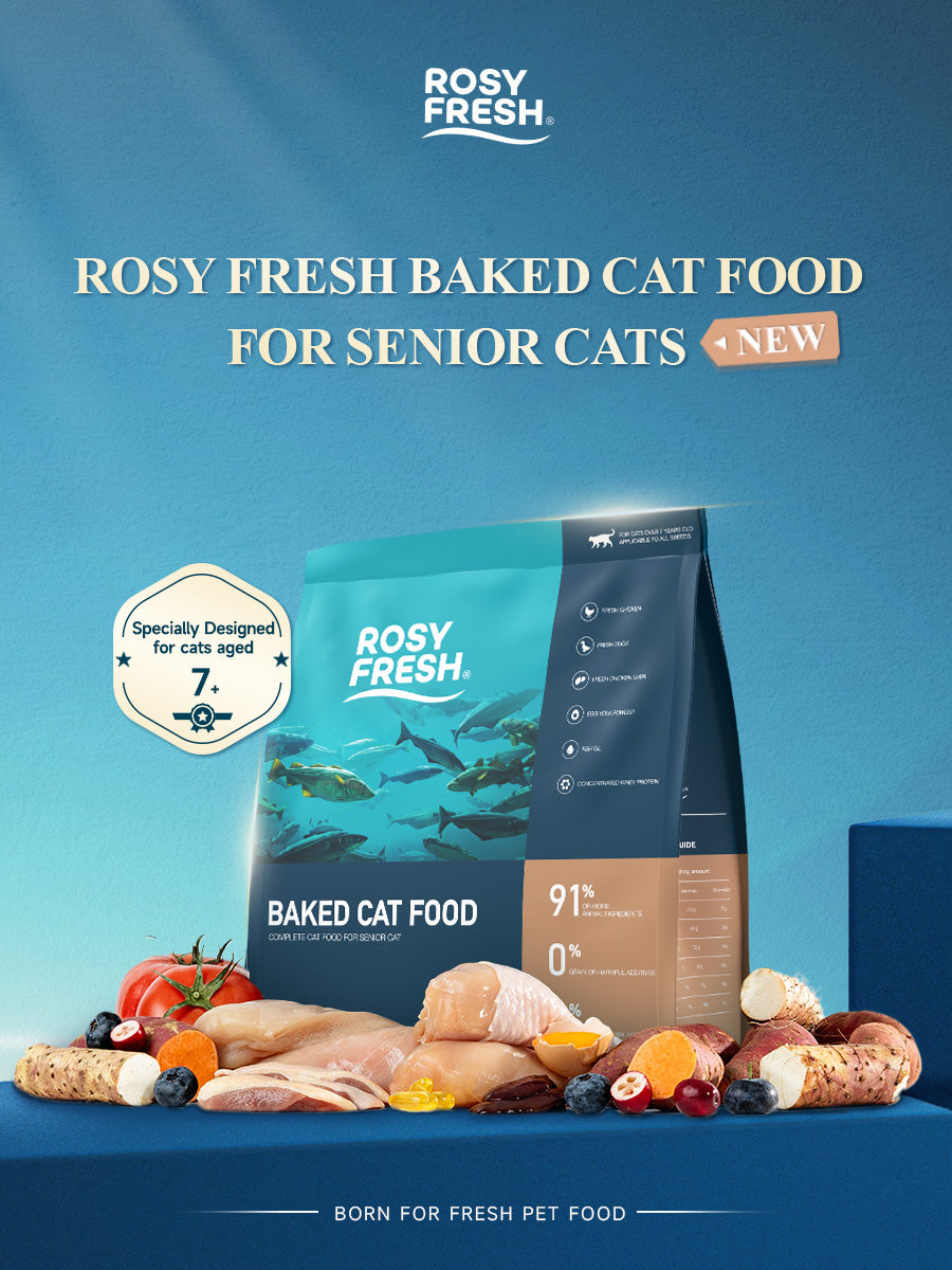 Rosy Fresh Chicken & Duck Recipe Baked Senior Cat Food