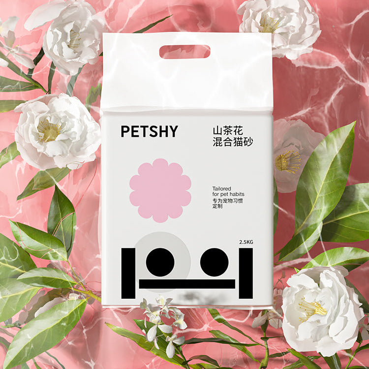 Petshy Camellia Scented Tofu 4-in-1 mixed Cat Litter - 2.5kg/bag