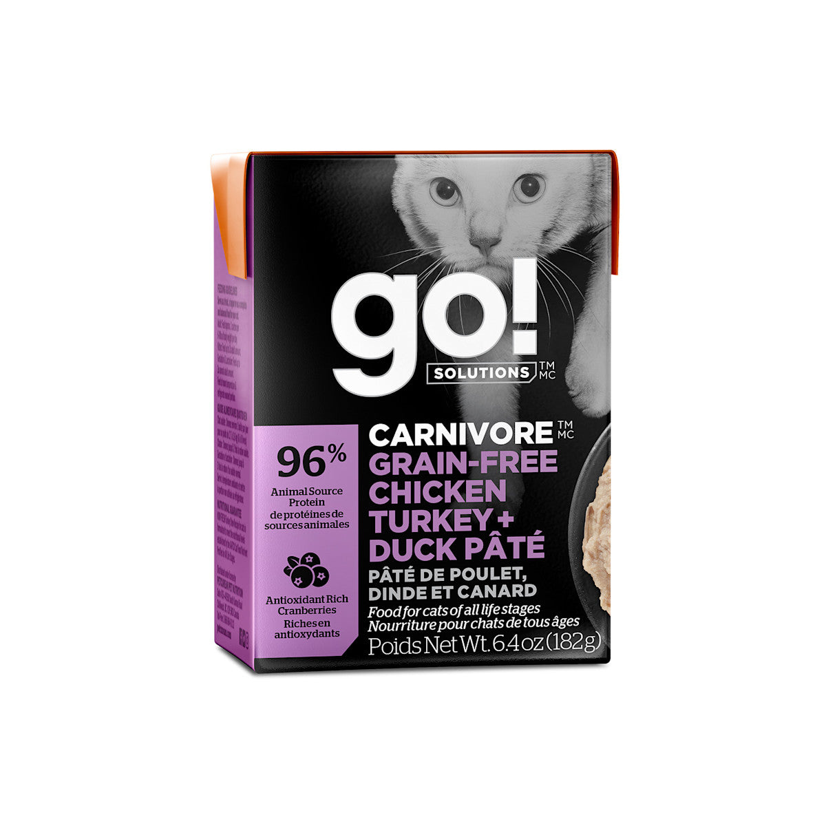 GO! Chicken, Turkey + Duck Pâté Grain-Free Wet Cat Food