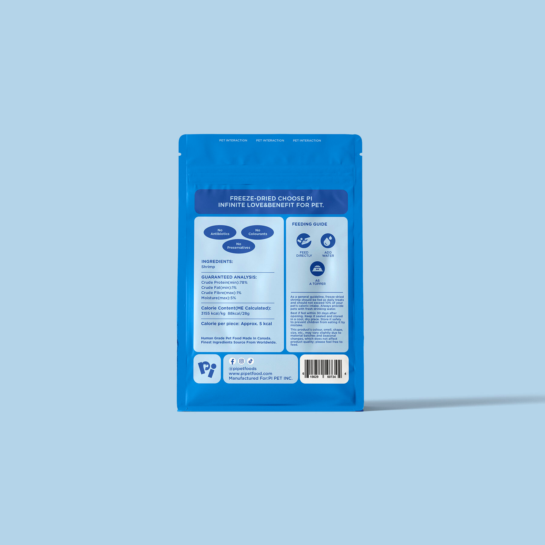 PI Freeze-Dried Shrimp For Pet - 28g