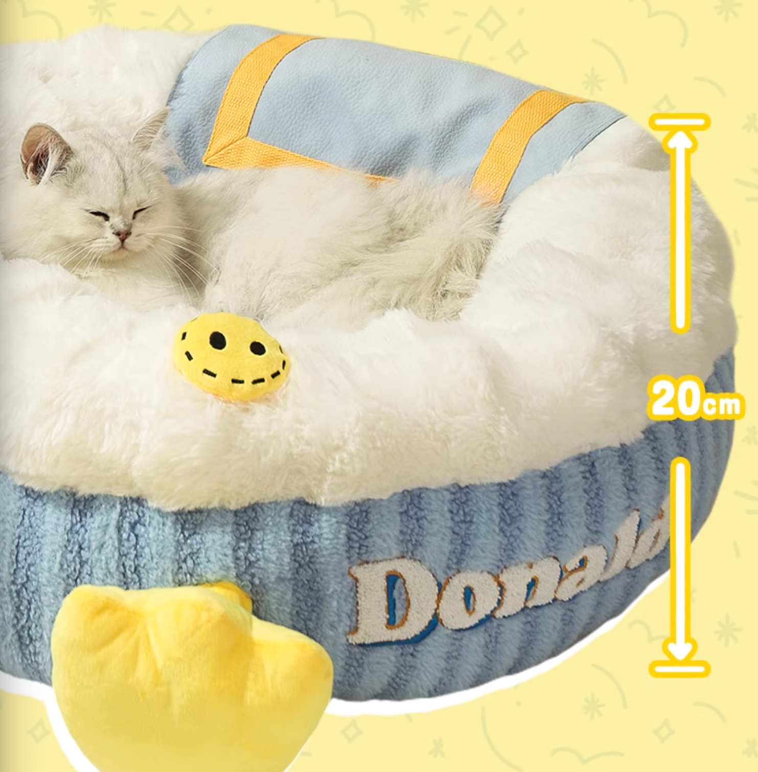 Hoopet Cozy Pet Bed - Washable Sleeping Pet Bed