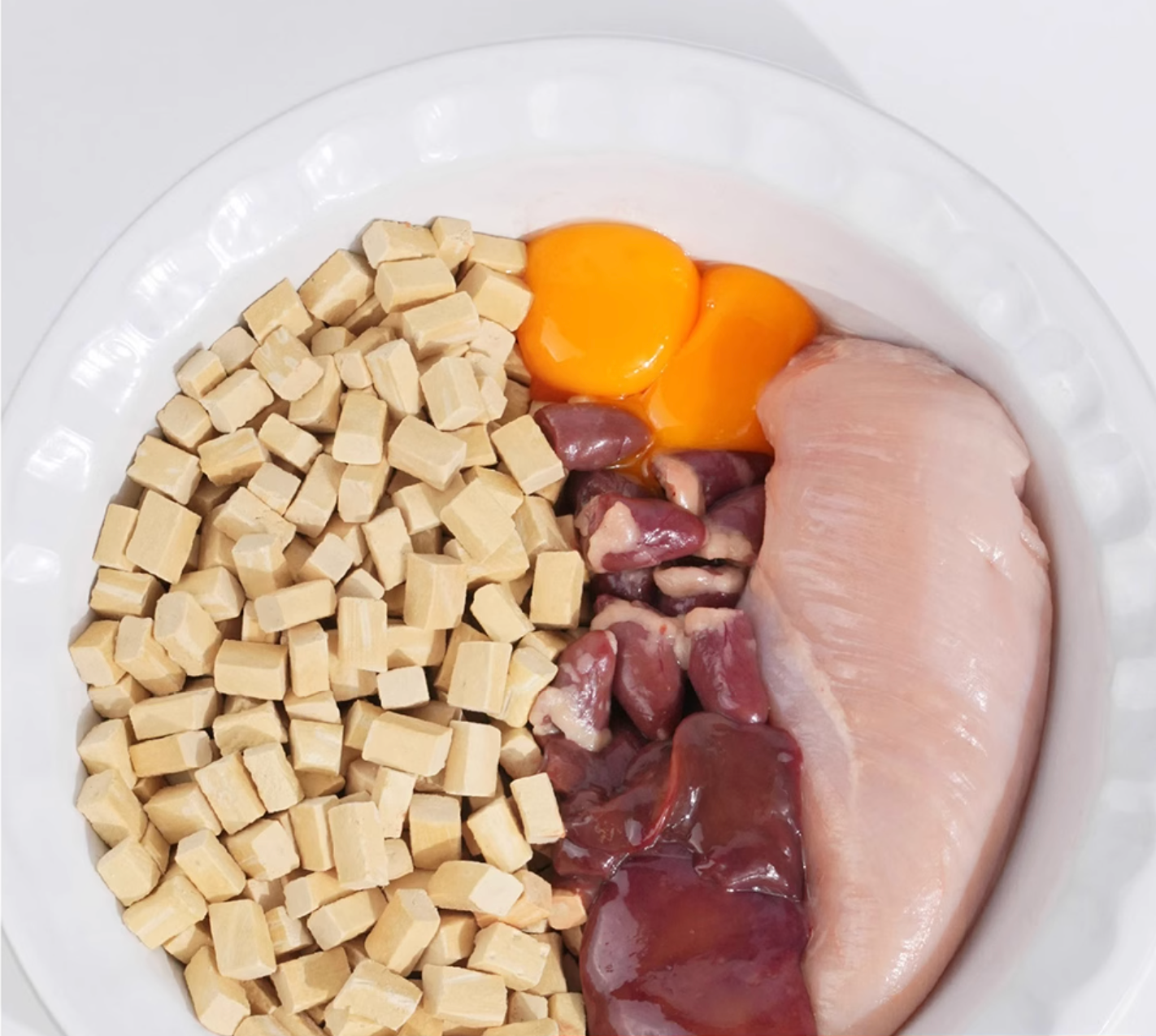 丸味 鲜鲜蛋黄鸡 生骨肉猫咪主食冻干 一袋55g
