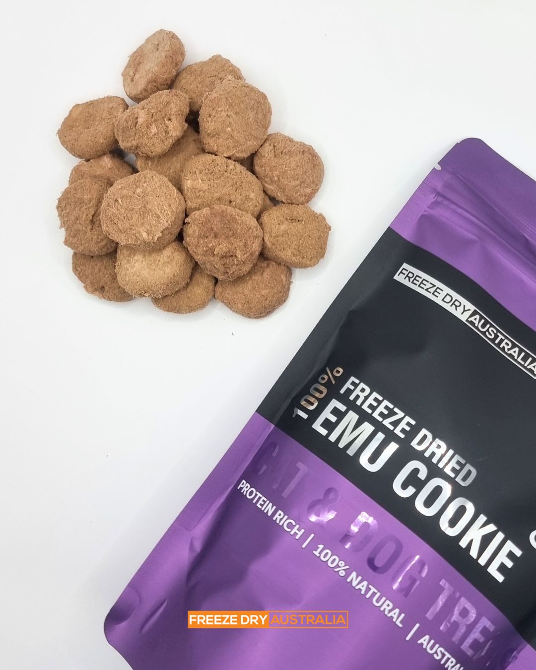 Freeze-Dry Australia's Emu Cookie For Dog & Cat - 100g