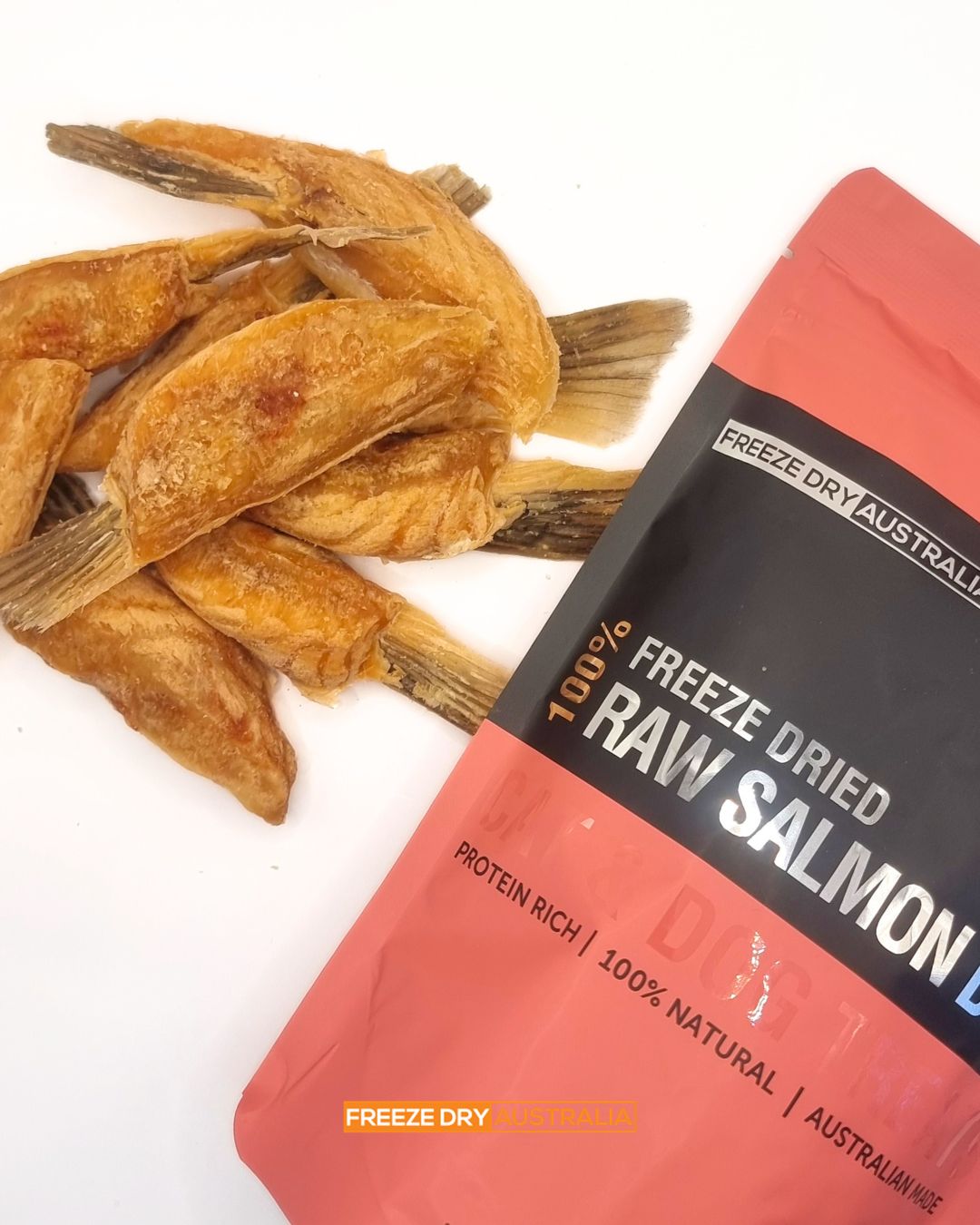 Freeze-Dry Australia's Salmon Bellies For Dog & Cat - 100g