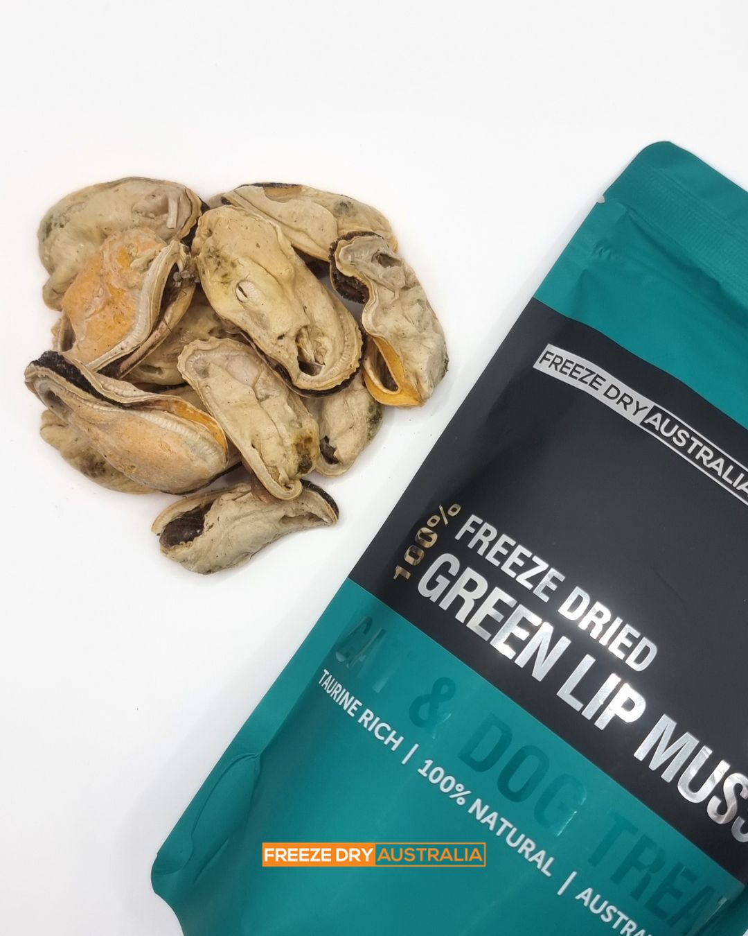 Freeze-Dry Australia's Green Lip Mussels For Dog & Cat - 100g