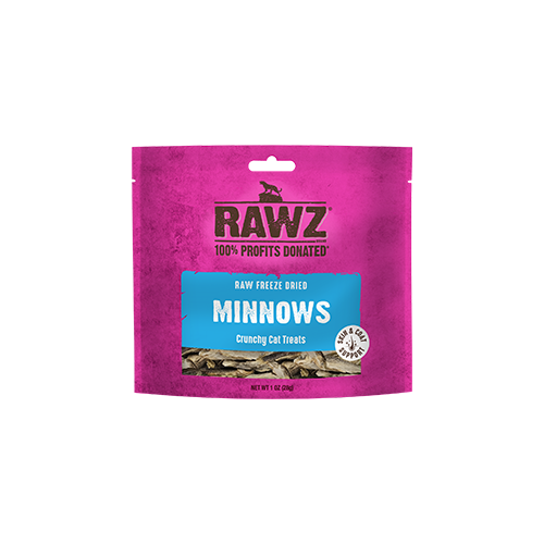 Rawz Freeze Dried Minnows Crunchy Cat Treats