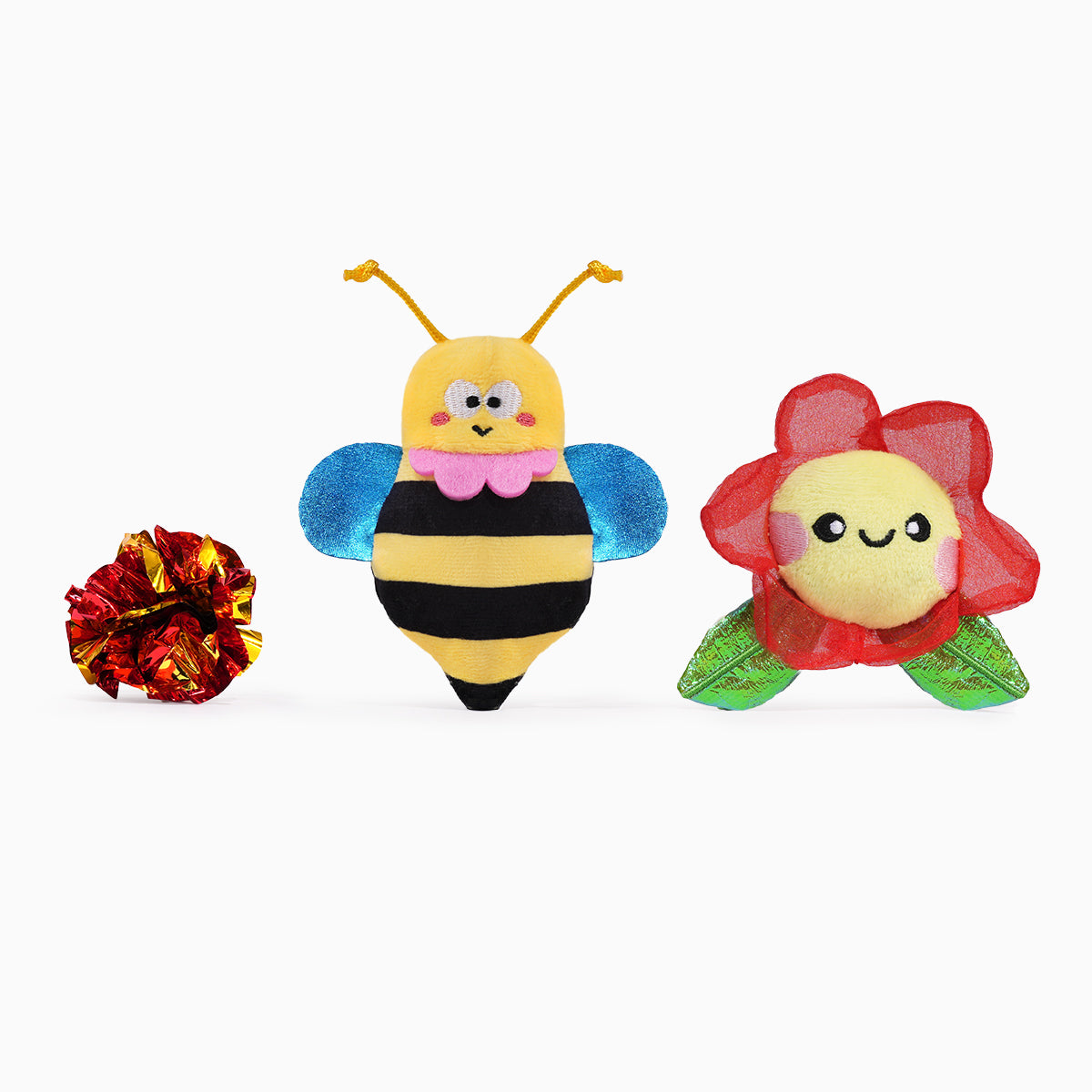 Hugsmart Meow Buddies 3pk - Flower & Bee