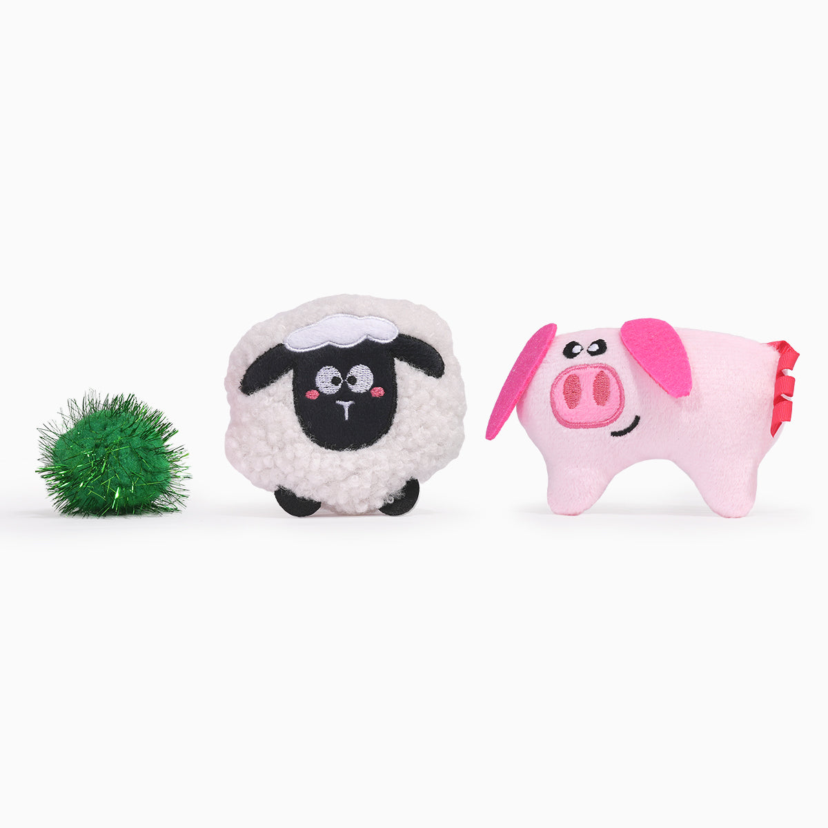 Hugsmart Meow Buddies 3pk - Sheep & Pig