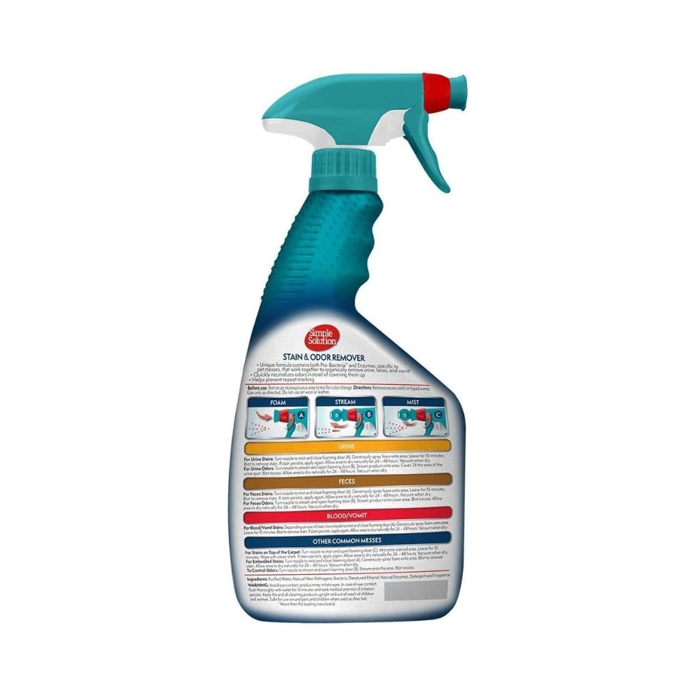 Simple Solution 清新花香除尿渍喷雾 快速作用 分解尿渍屎渍 多表面可用 945ml