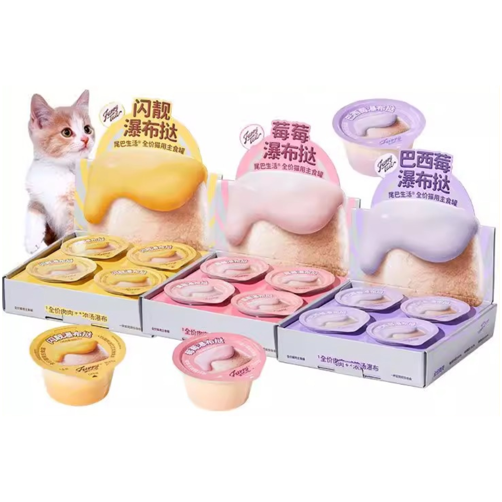 Furrytail Waterfall Series Layered Mousse & Meat Complete Wet Cat Food