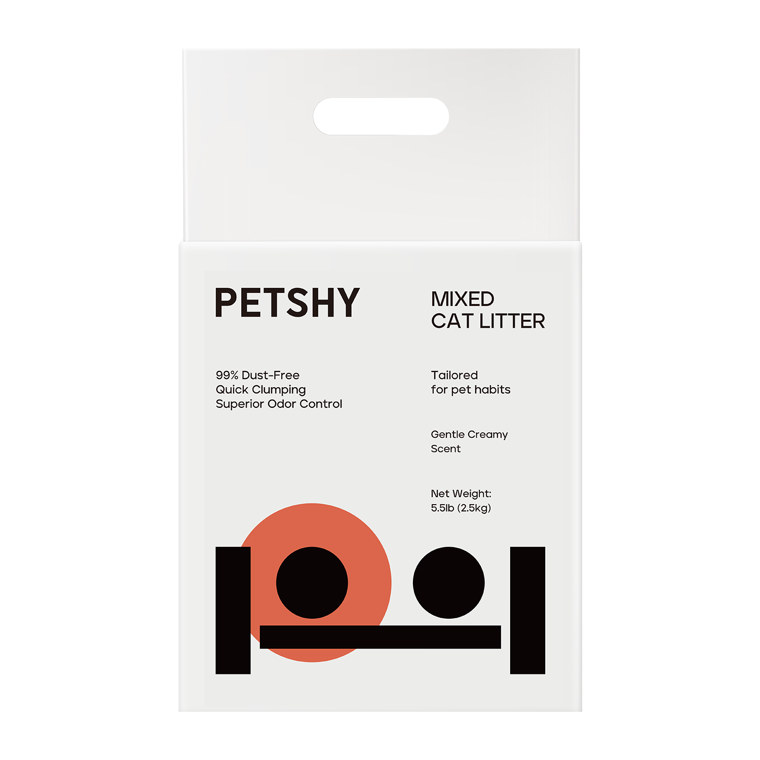 Petshy Original Tofu & Bentonite Mixed Cat Litter - 2.5kg/bag