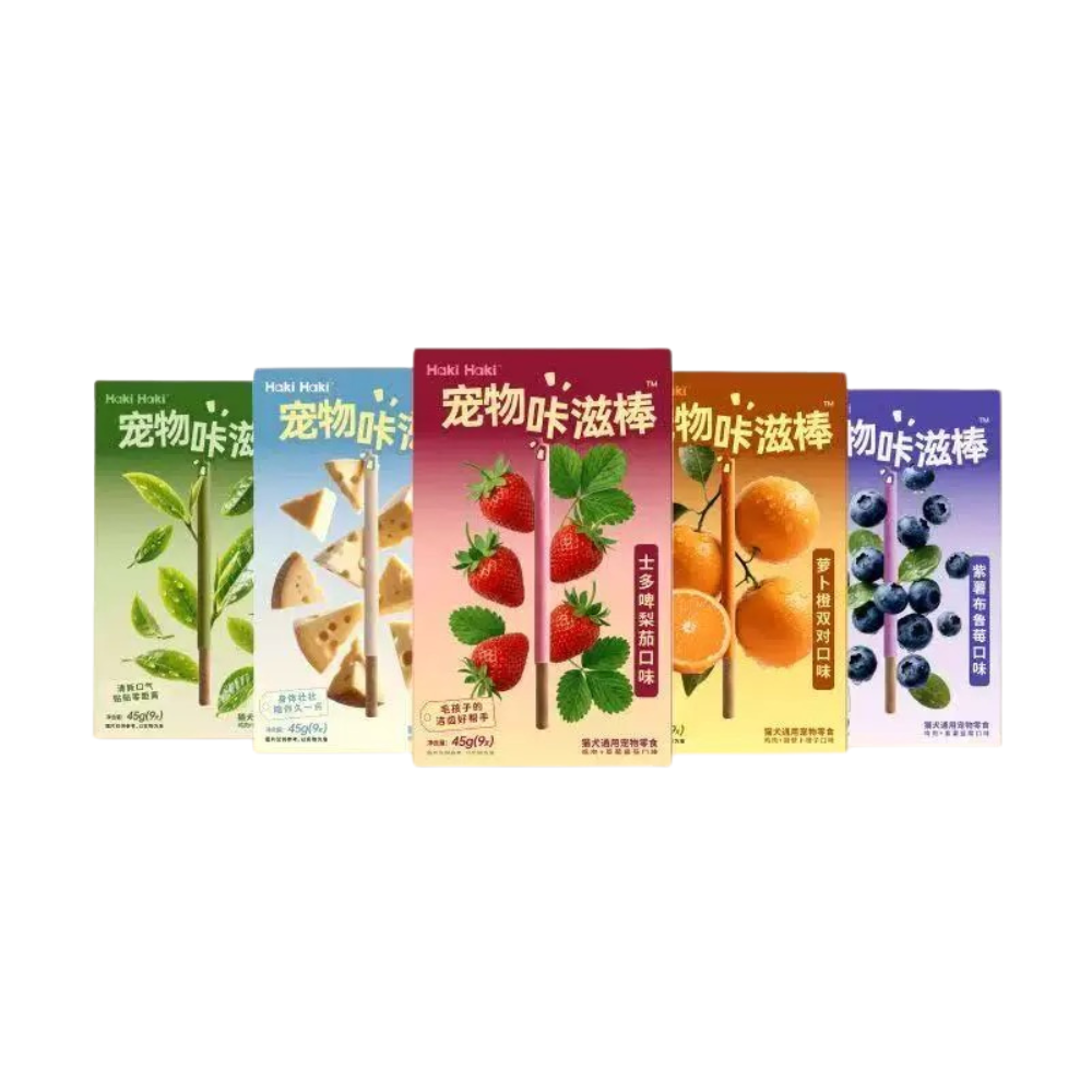 Haki Haki "Pet Pocky" Crunchy High-Meat & Fruit Dog Treats