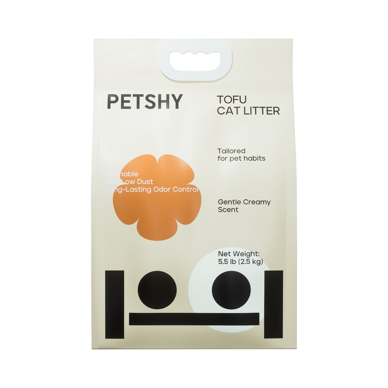 Petshy 1.5mm Tofu Cat Litter - 2.5kg/bag