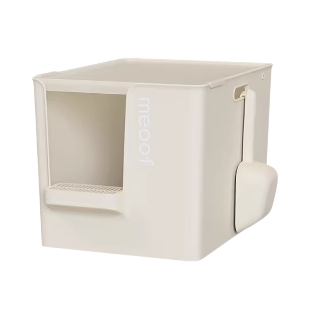 Meoof XLarge Semi-Enclosed Cat Litter Box - Multi Macaron Colour