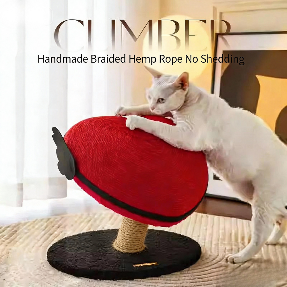 Miaofairy Red Heart Shape Cat Scratcher