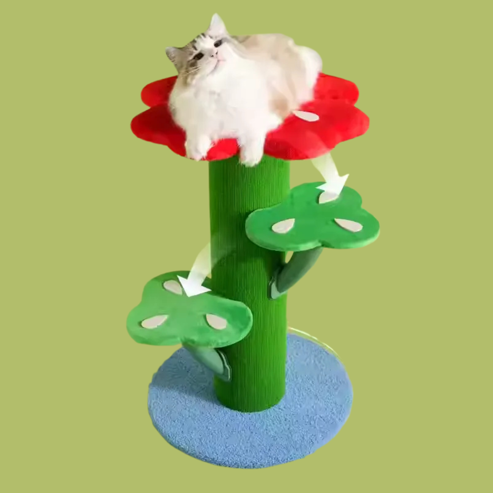 Miaofairy Flower-Themed Cat Tree