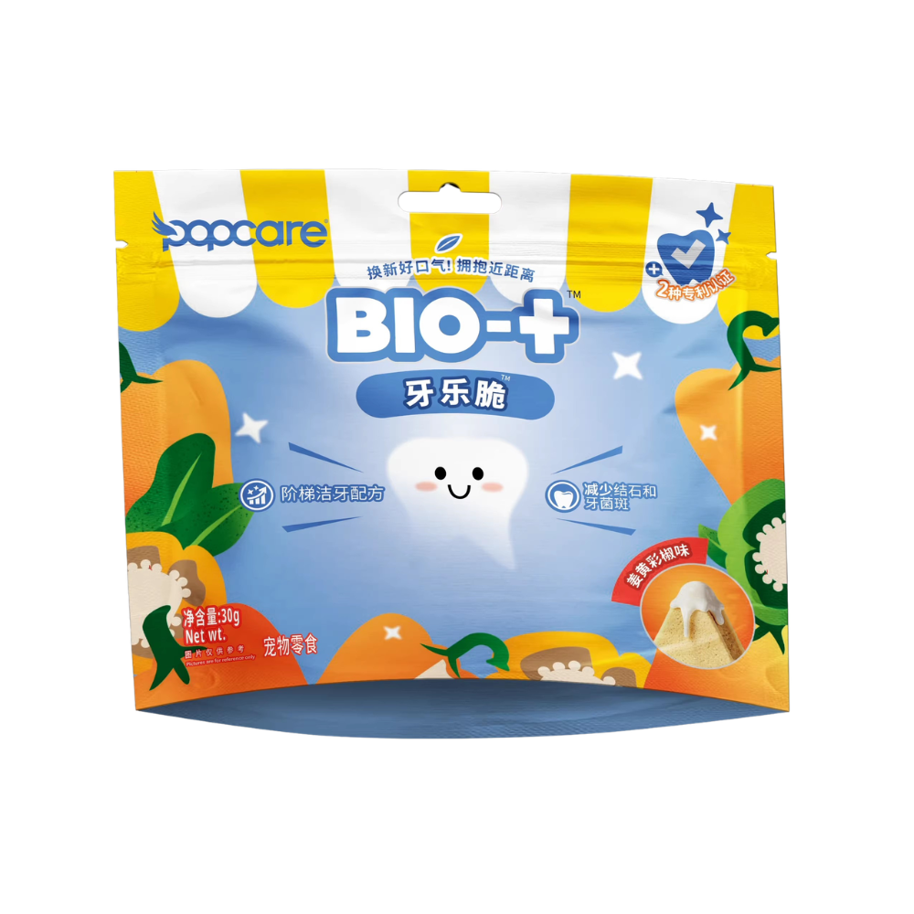 Popcare泡泡可儿 牙乐脆洁齿冻干 添加益生元 磨牙洁牙冻干 犬猫通用 四口味可选
