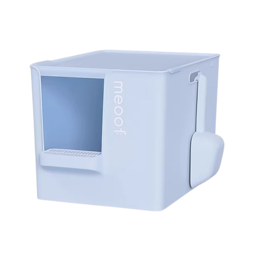 Meoof XLarge Semi-Enclosed Cat Litter Box - Multi Macaron Colour