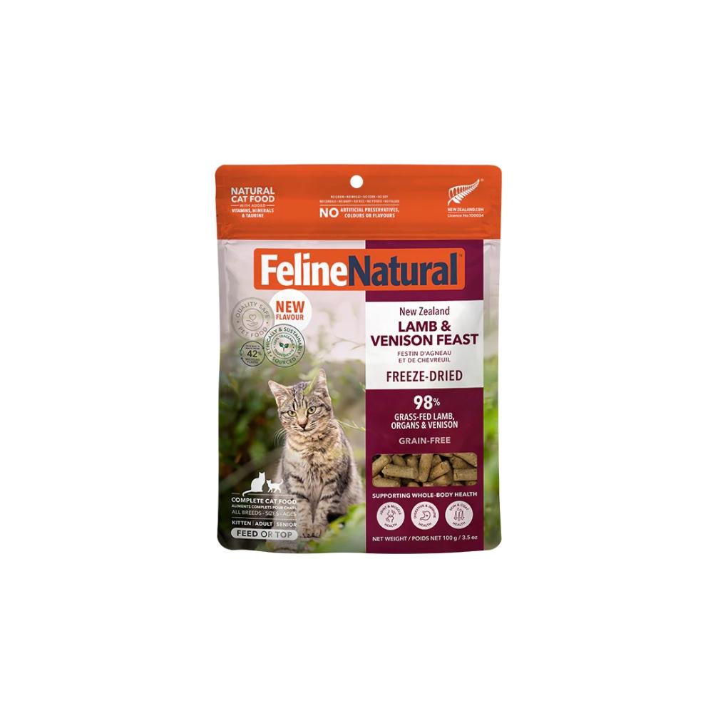 Feline Natural Raw Freeze-Dried Lamb & Venison Feast